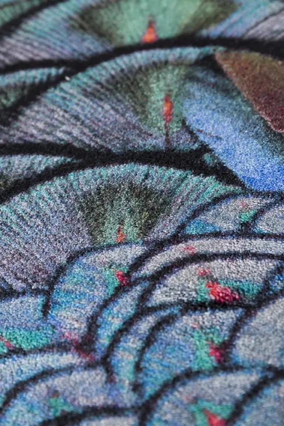 Carpet Calligraphy Bird detail 1